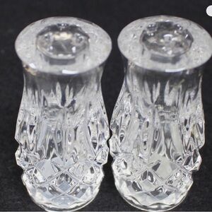 Gorham Crystal King Edward Salt & Pepper 4 total